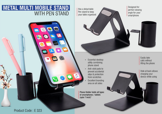 Metal mobile stand with Detachable Tumbler