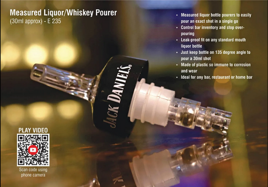 Measured Liquor/whiskey pourer (30ml approx)