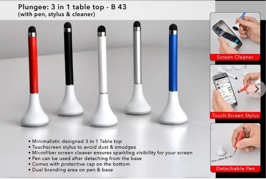 Plungee 3 in 1 table top (Pen with stylus and cleaner)