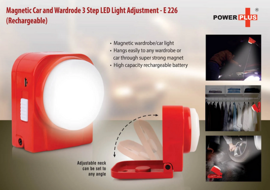 Magnetic Car and wardrode 3 step LED light (rechargeable)