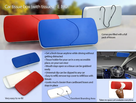 Car tissue box (with tissues)