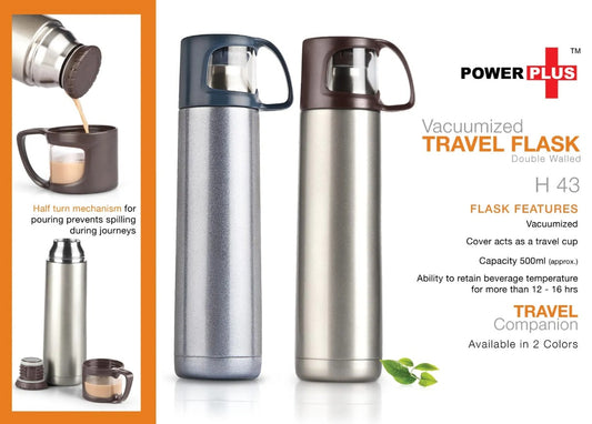 Power plus Vacuumized travel flask (500ml)