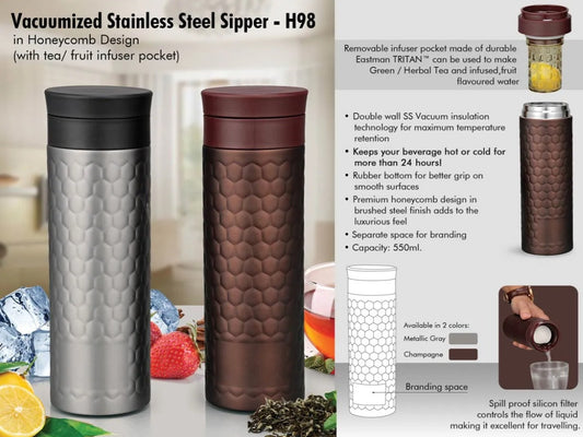 Vacuumized Stainless Steel Sipper