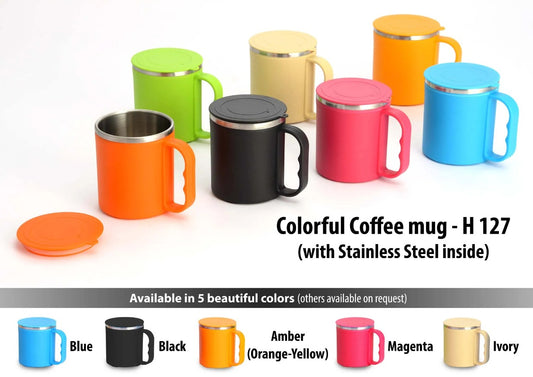 Colorful SS Coffee Mug (with box)