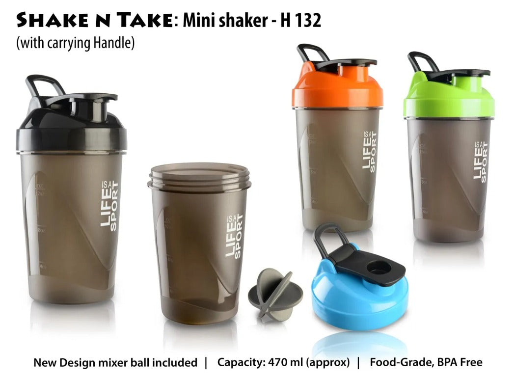 Shake n Take: Mini shaker with Handle (with box)