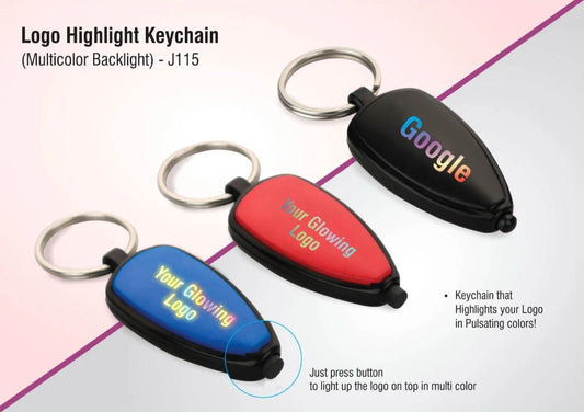 Logo highlight keychain (multicolor backlight)