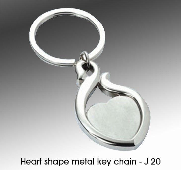 Heart shape metal key chain