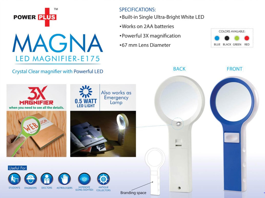 Magna: Magnifier With Lamp Function( With Half Watt LED)