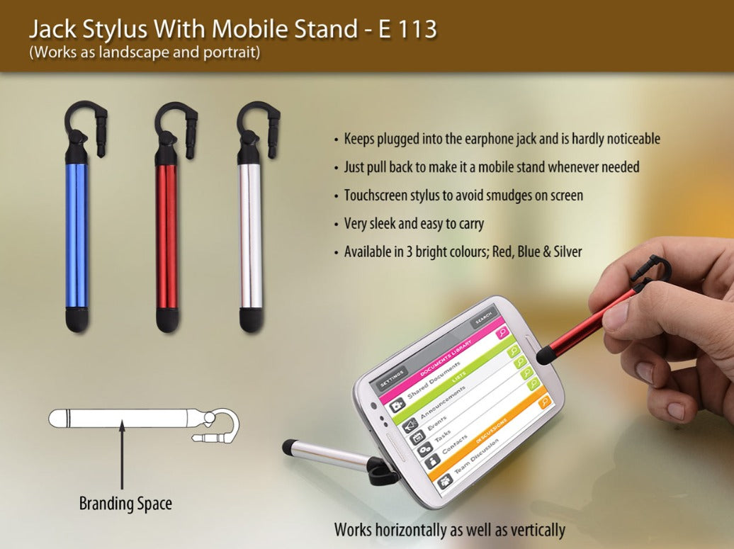 Jack Stylus With Mobile Stand