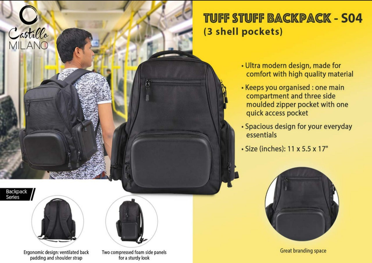 Tuff stuff Backpack bag (3 shell pockets)