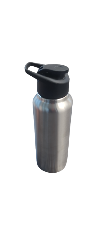 Straight steel bottle Natural | Capacity 750ml approx