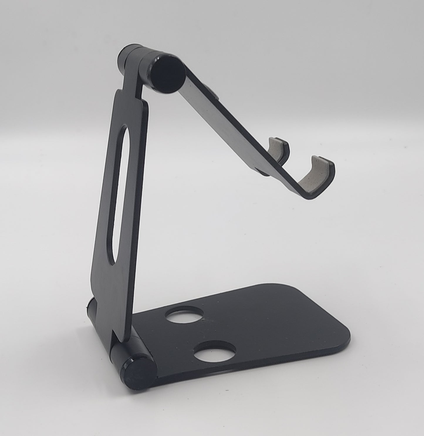 Flexo: Folding Metal Mobile Stand For Smartphones And Tabs | Folds Completely To Take Minimal Space | 3 Fold Style With Double Angle Adjustment