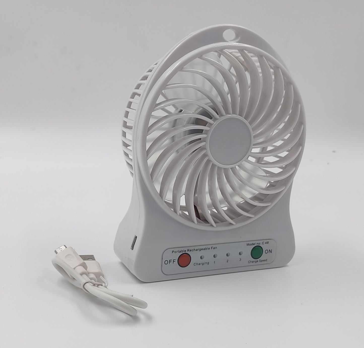 3 Speed Portable Fan With Torch