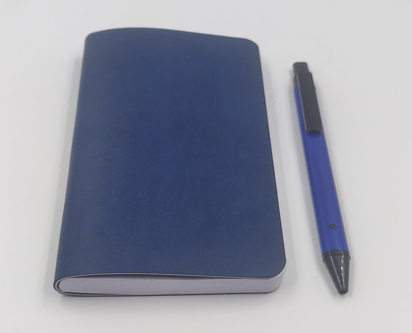 Set Of 2: Flexible Pocket A6 Notebook With Ruled & Checked Pages With Flat Pen