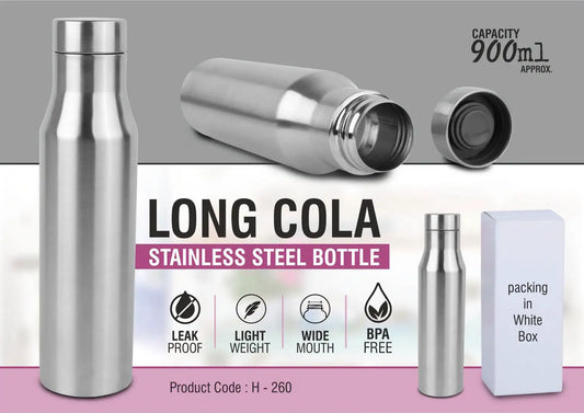 Long Cola Stainless Steel bottle Capacity 900ml approx